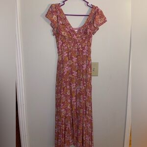 Vibrant Floral Maxi Dress